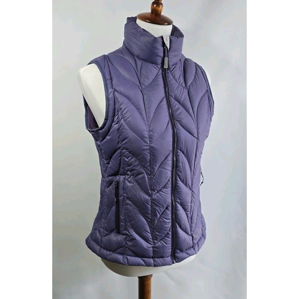 Women's Eddie Bauer UltraLight Goose Down EB700 Purple Vest Fall 2013
